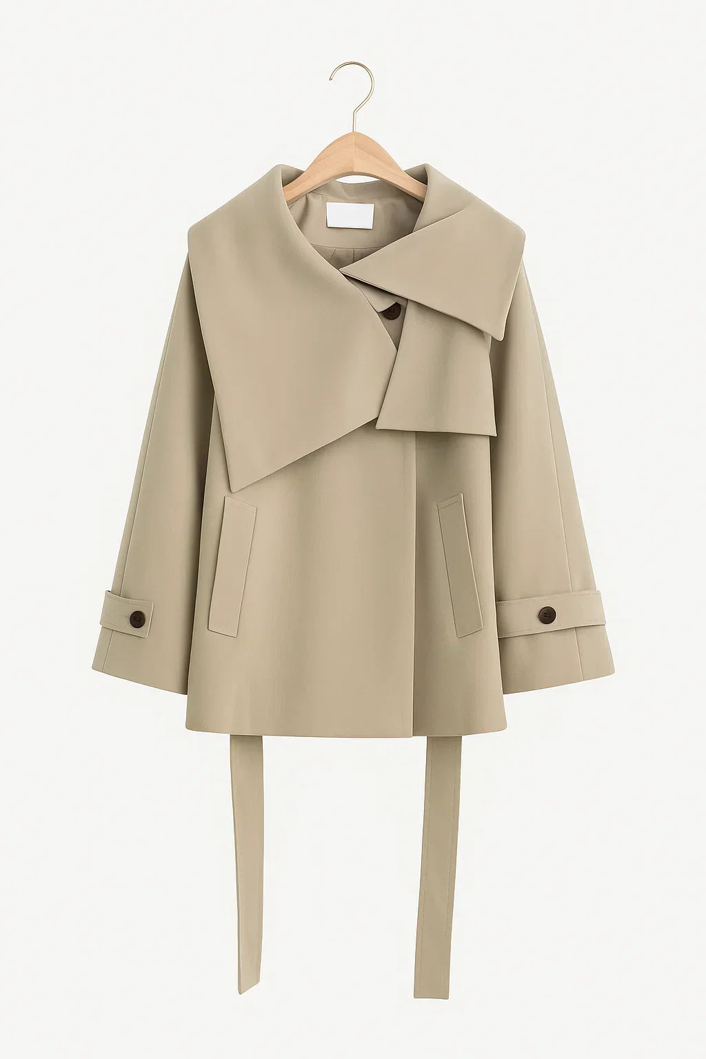 Chique Oversized Dames Trenchcoat met Ceintuur