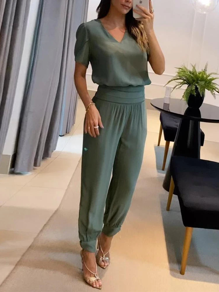 Andzia | Elegante Loungetop en Broek Set