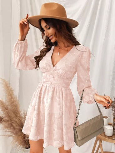 Susan | Elegante V-Hals Mini Jurk