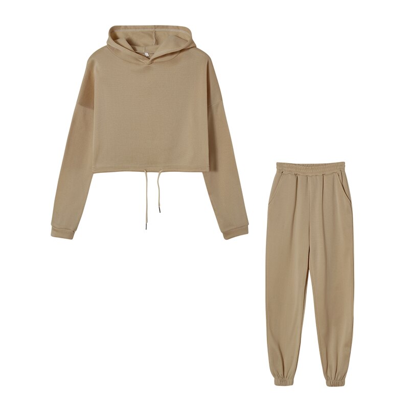Warme oversized lounge set met trendy sweater
