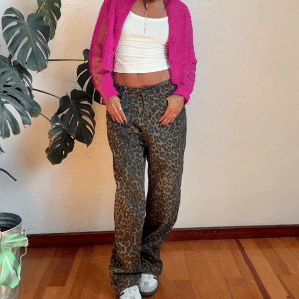 Luigina | Wildflare Leopard Corduroy Pants