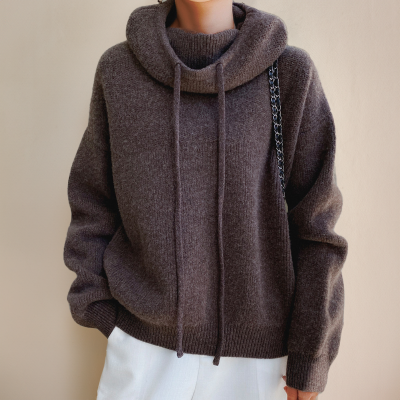 Gebreide Oversized Hoodie met Capuchon