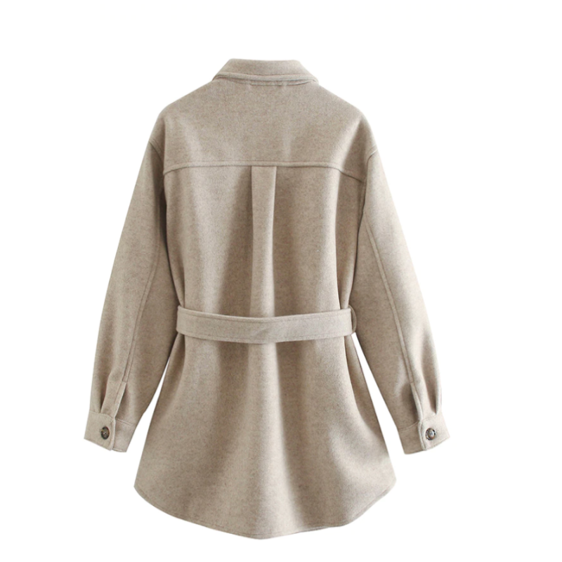 Elegante Warme Dames Jas met Knopen