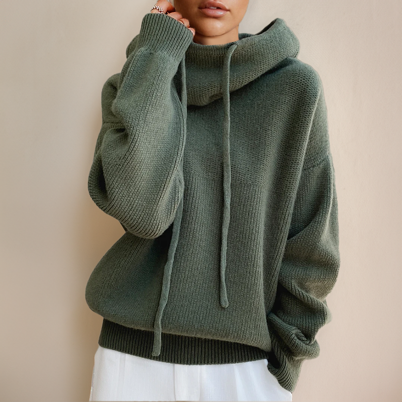 Gebreide Oversized Hoodie met Capuchon