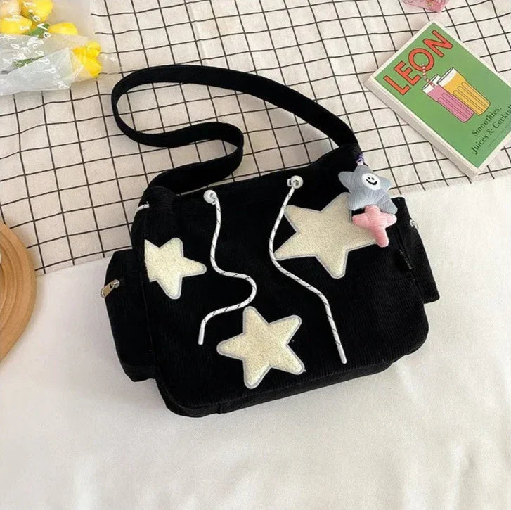 Trendy Stijlvolle Dames Schoudertas met Sterren Print