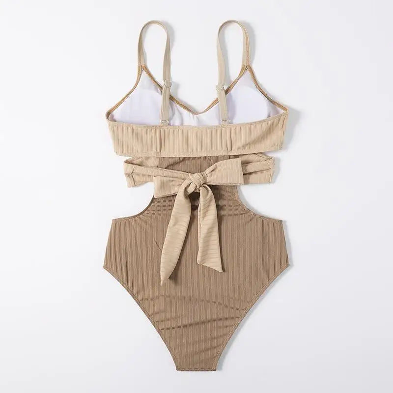 Malia | Ribbed Cut-Out Swimsuit