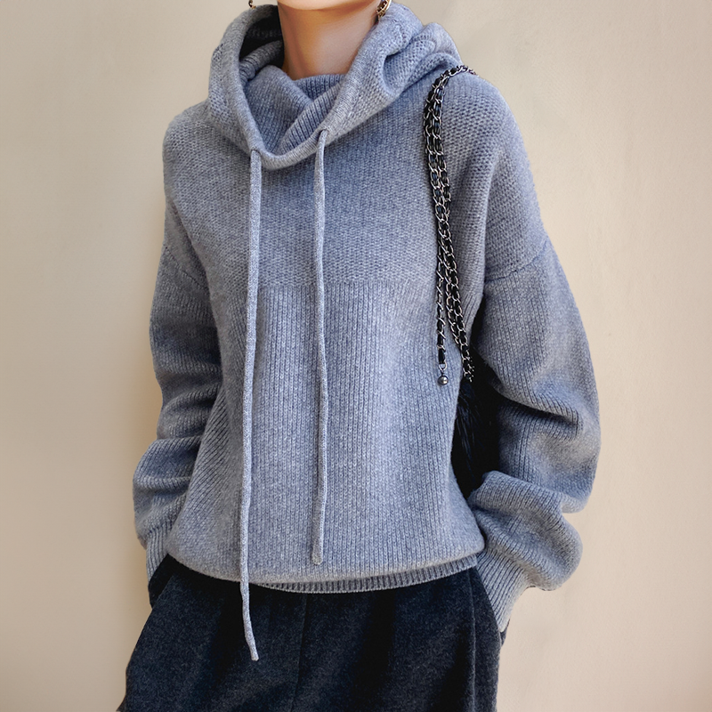 Gebreide Oversized Hoodie met Capuchon