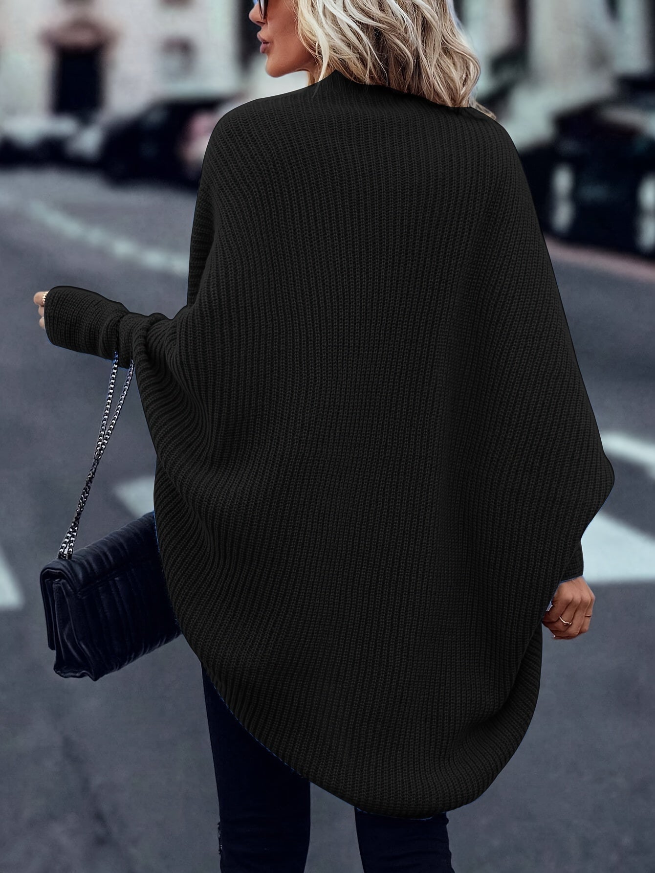Comfortabel Lang Warm Gebreid Dames Vest