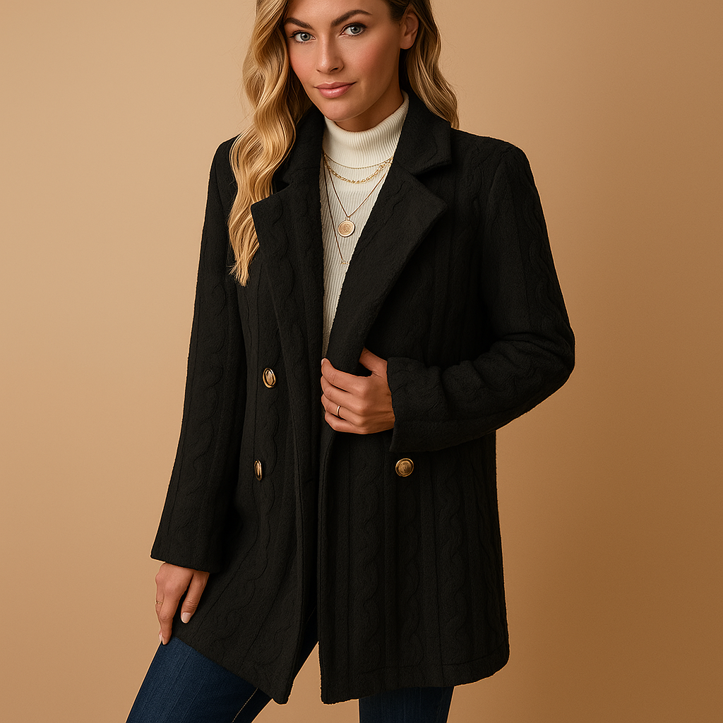 Lange Warme Teddy Winter Jas met Knopen