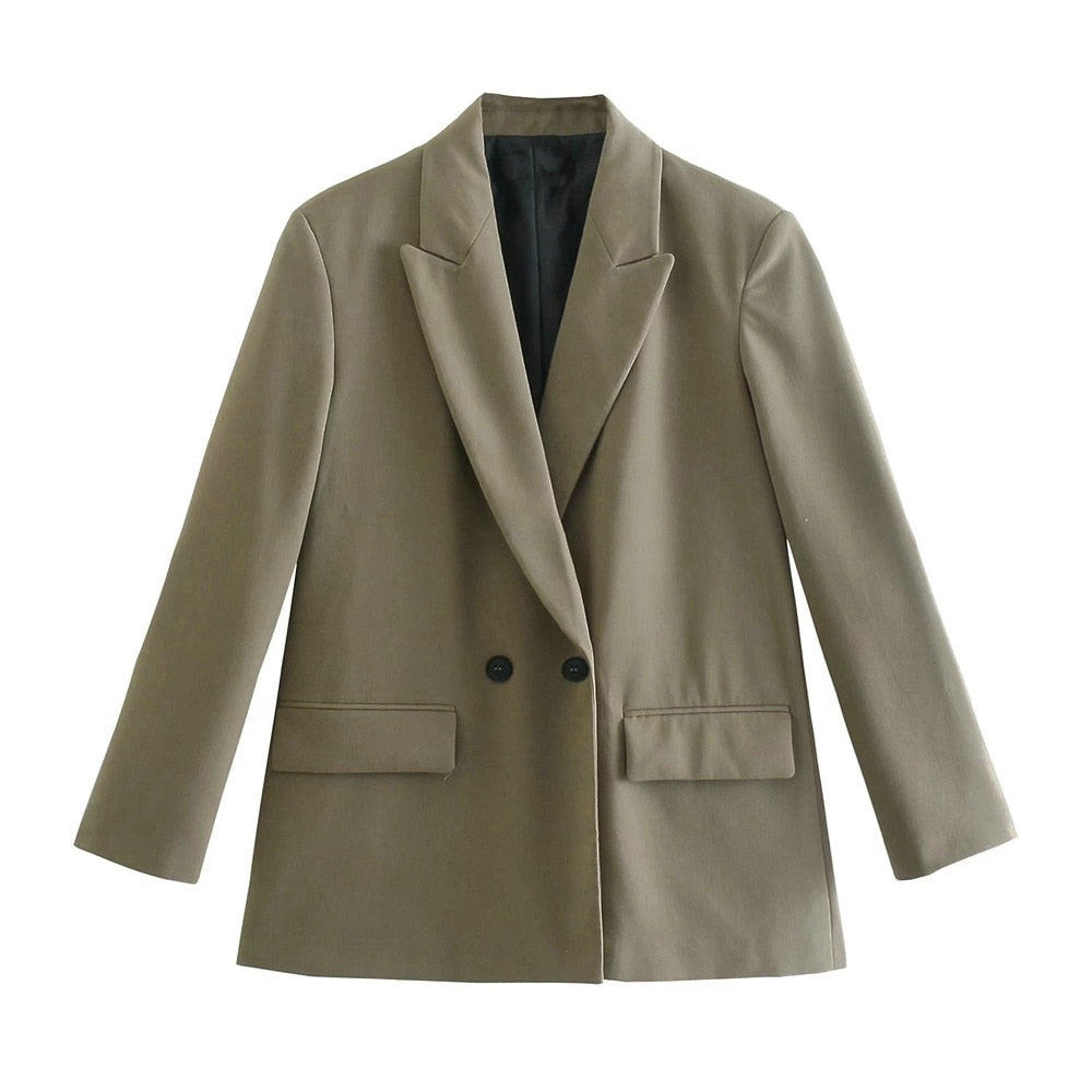 Elegante Trendy Dames Blazer met Zakken
