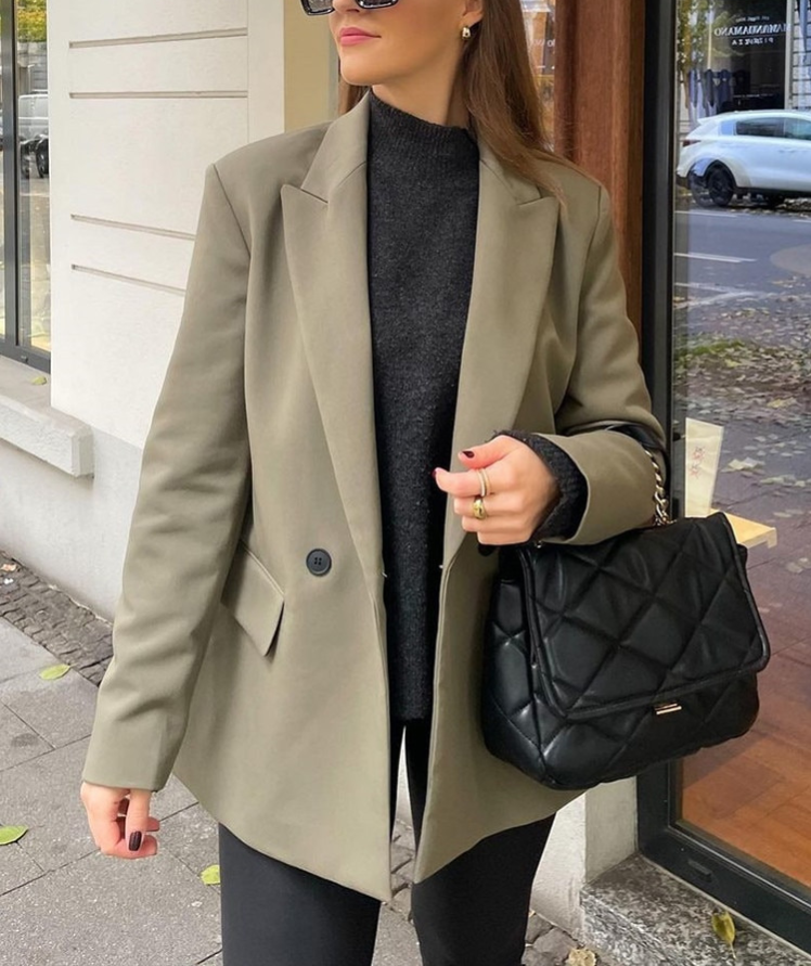 Elegante Trendy Dames Blazer met Zakken