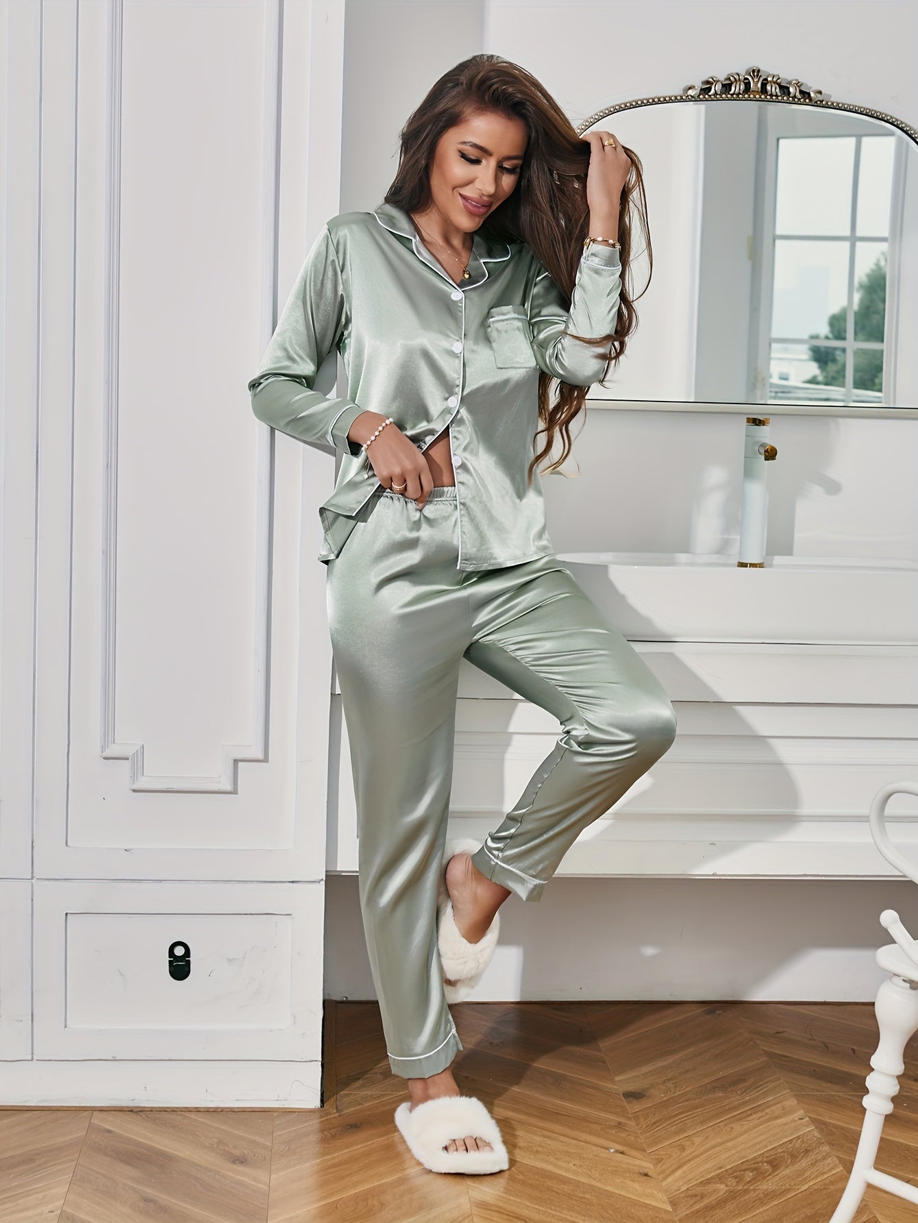Suze | Luxe Satijnen Pyjama Set