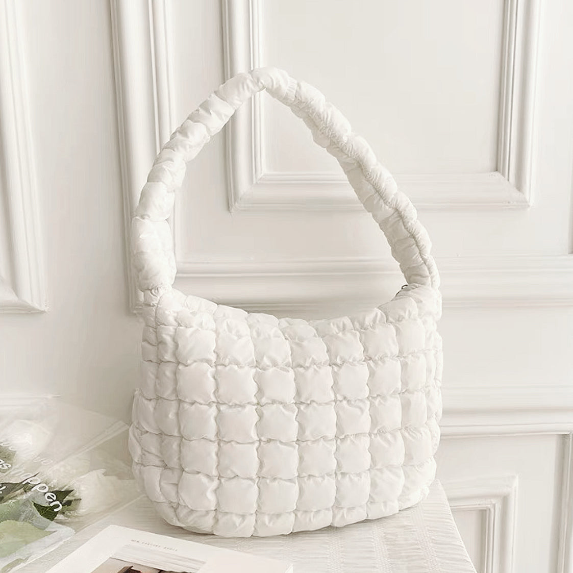 Jency | Luxe Geweven Schoudertas