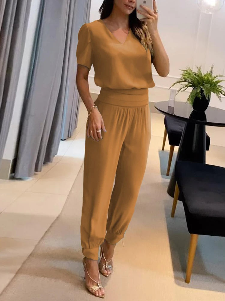 Andzia | Elegante Loungetop en Broek Set