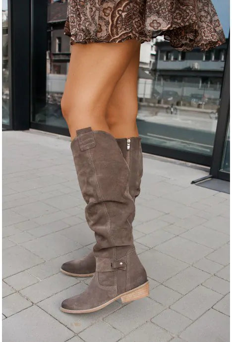 Chique comfortabele dames laarzen met herfst uitstraling