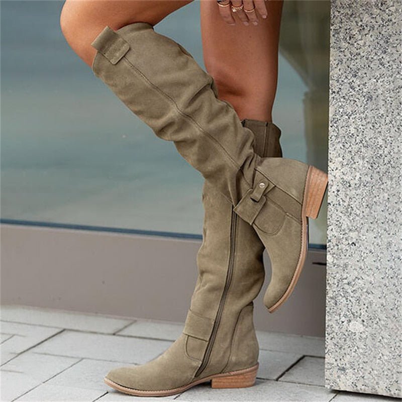 Chique comfortabele dames laarzen met herfst uitstraling