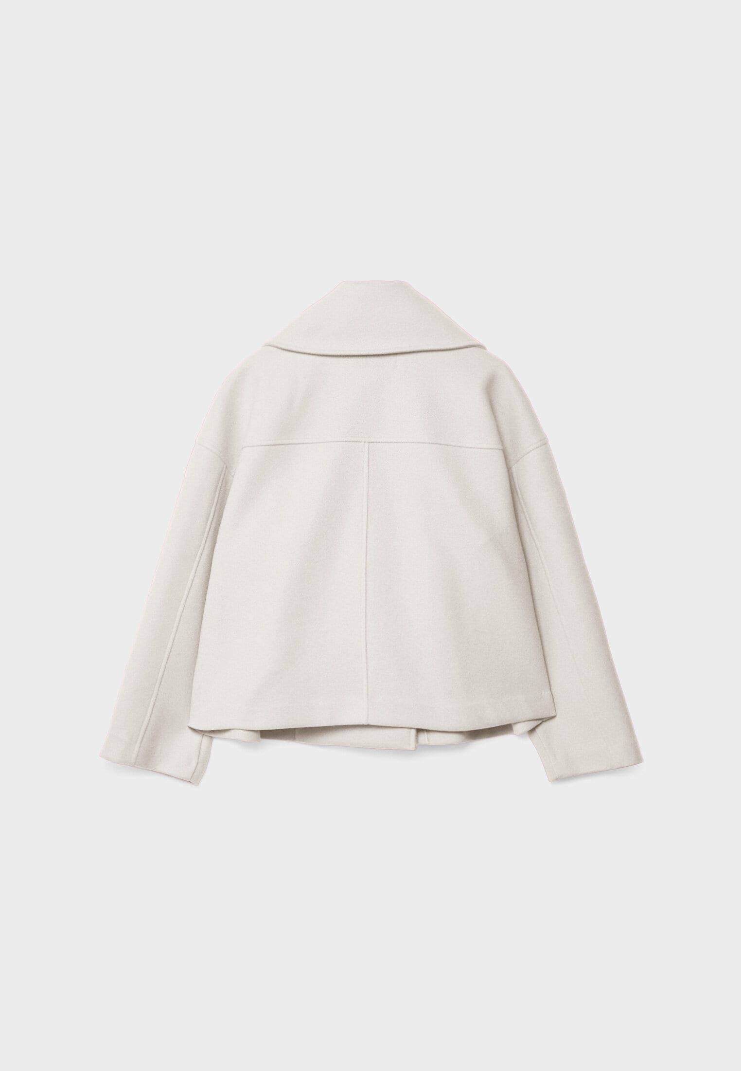 Korte Dames Peacoat Jas met Oversized Look