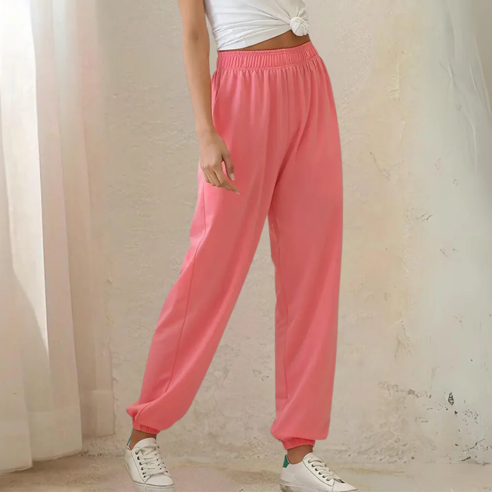 Casual Comfortabele Dames Jogger Met Elastische Tailleband