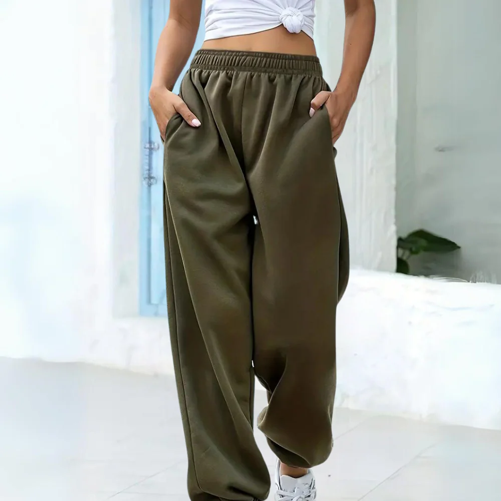 Casual Comfortabele Dames Jogger Met Elastische Tailleband