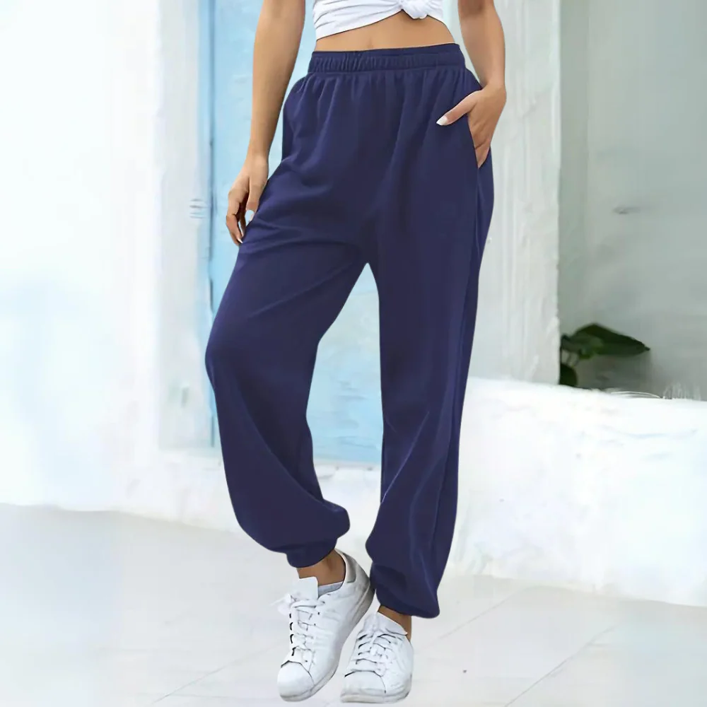 Casual Comfortabele Dames Jogger Met Elastische Tailleband