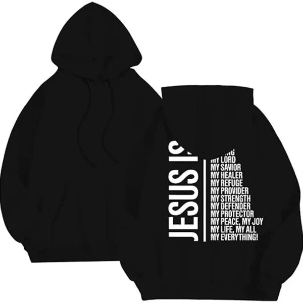 Oversized Jesus Dames Hoodie met Print