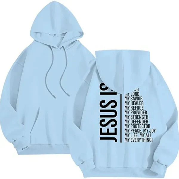 Oversized Jesus Dames Hoodie met Print