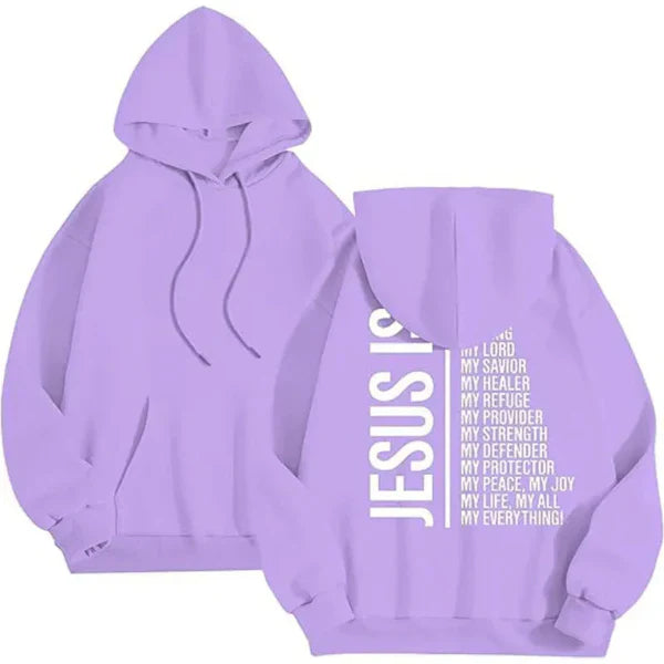 Oversized Jesus Dames Hoodie met Print