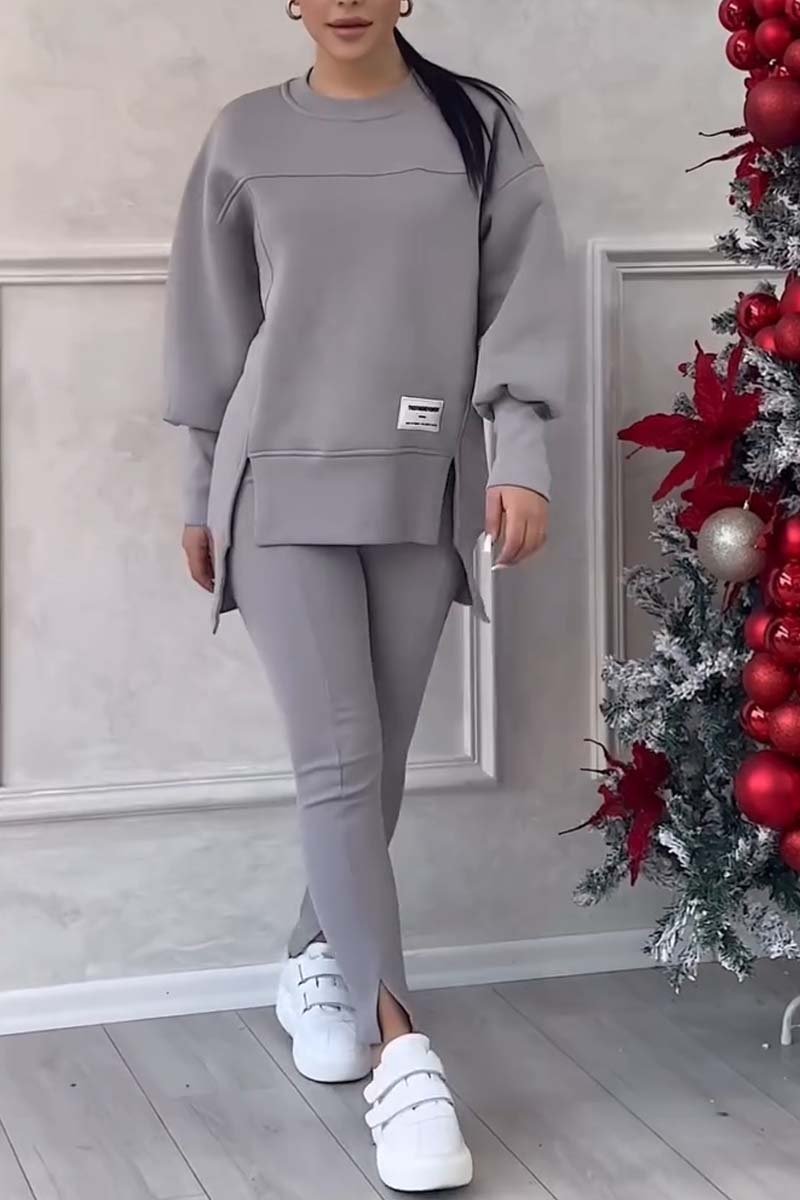 Oversized Dames Trainingspak Set met Lange Trui en Legging