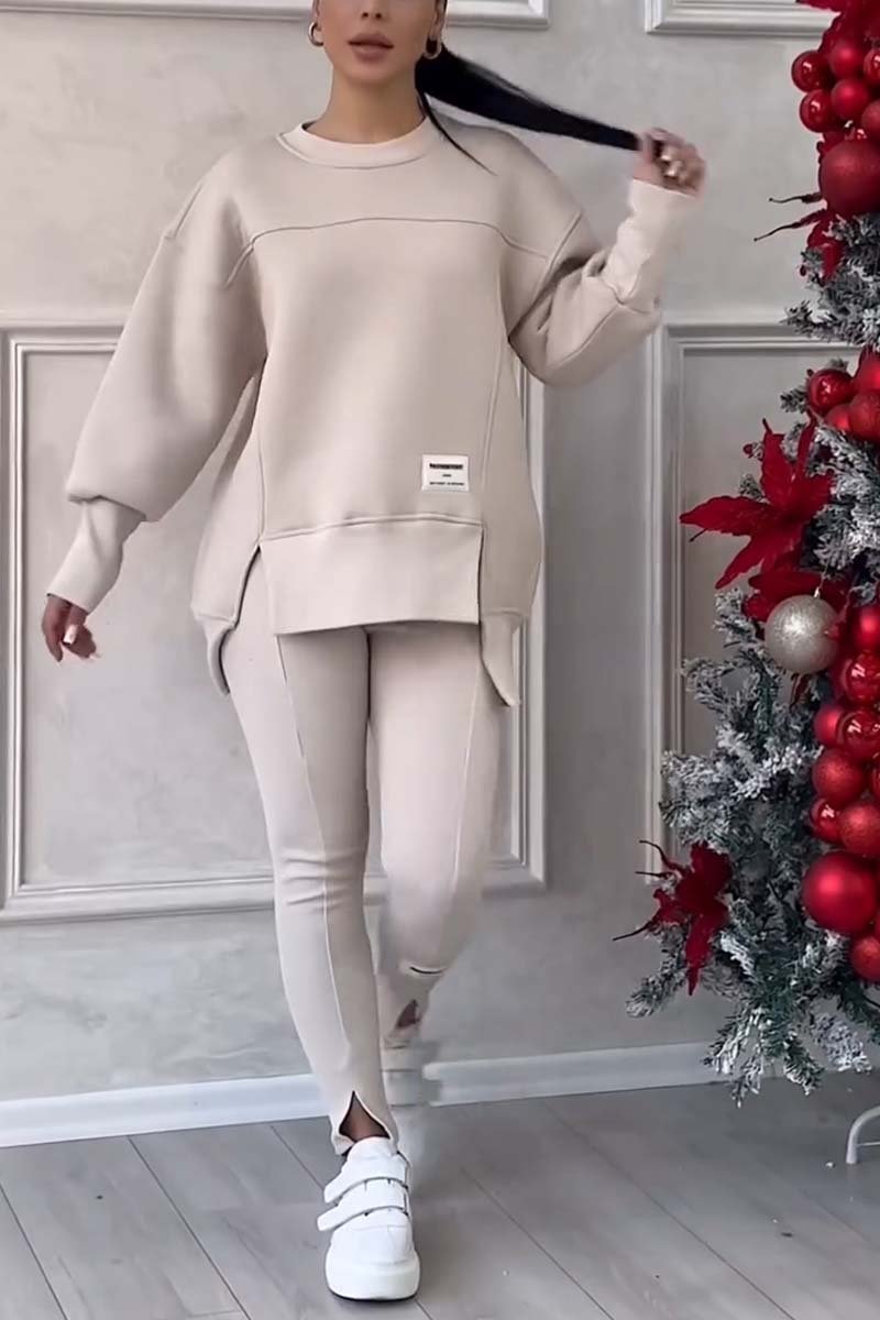 Oversized Dames Trainingspak Set met Lange Trui en Legging