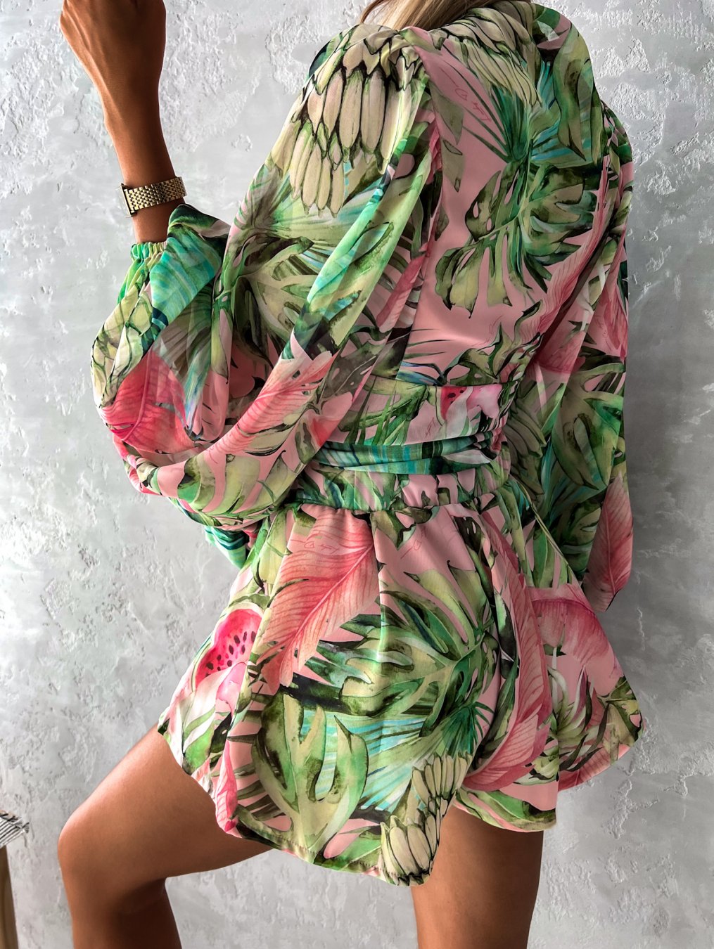 Anthonia | Zomerse Two-Piece Set met Tropische Print