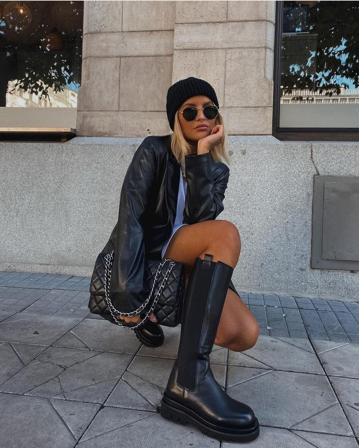 Rosanne | Chique Leren Blazer voor dames