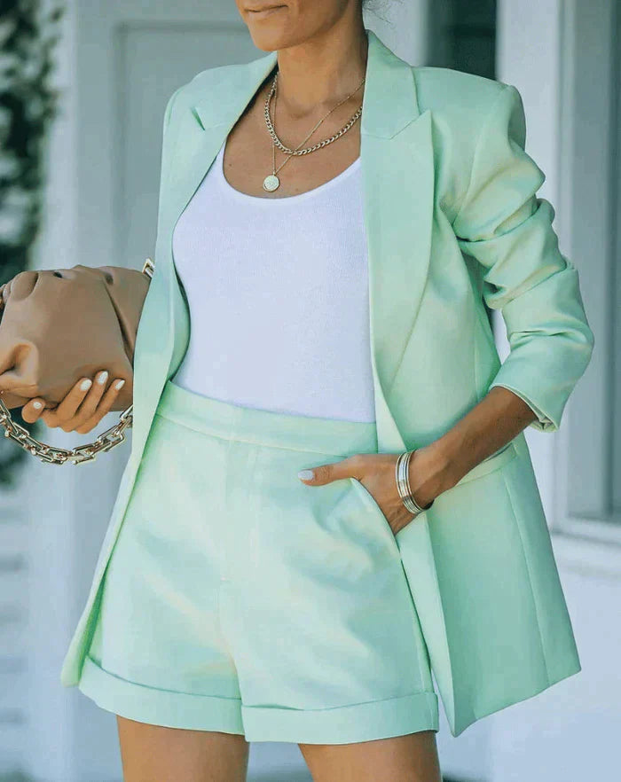 Azaleah | Chic Blazer and Shorts Set