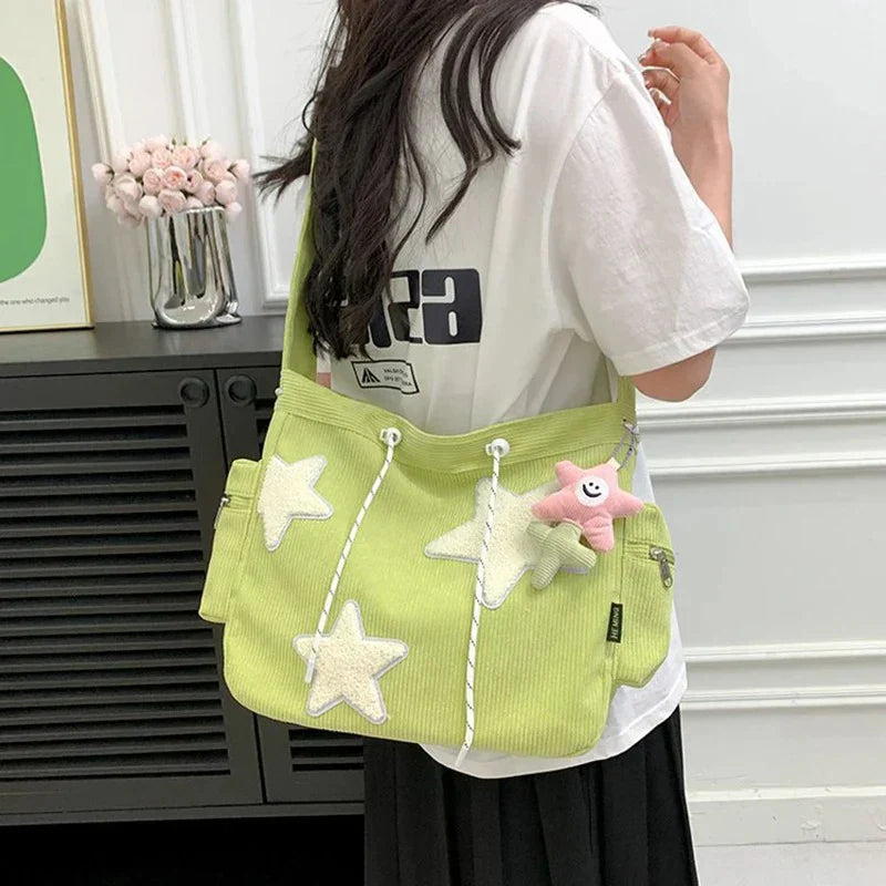 Trendy Stijlvolle Dames Schoudertas met Sterren Print