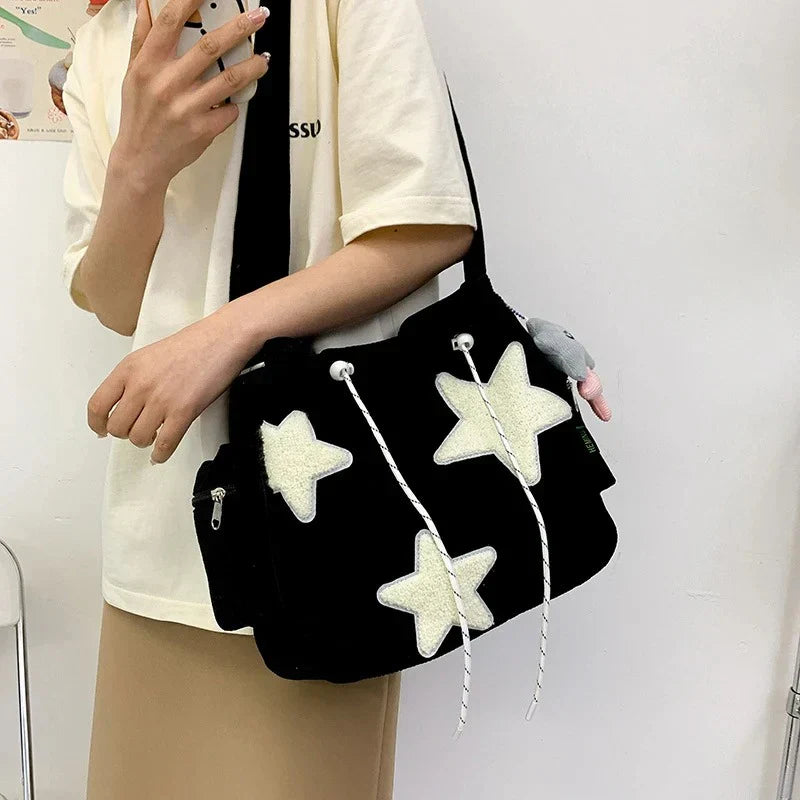 Trendy Stijlvolle Dames Schoudertas met Sterren Print