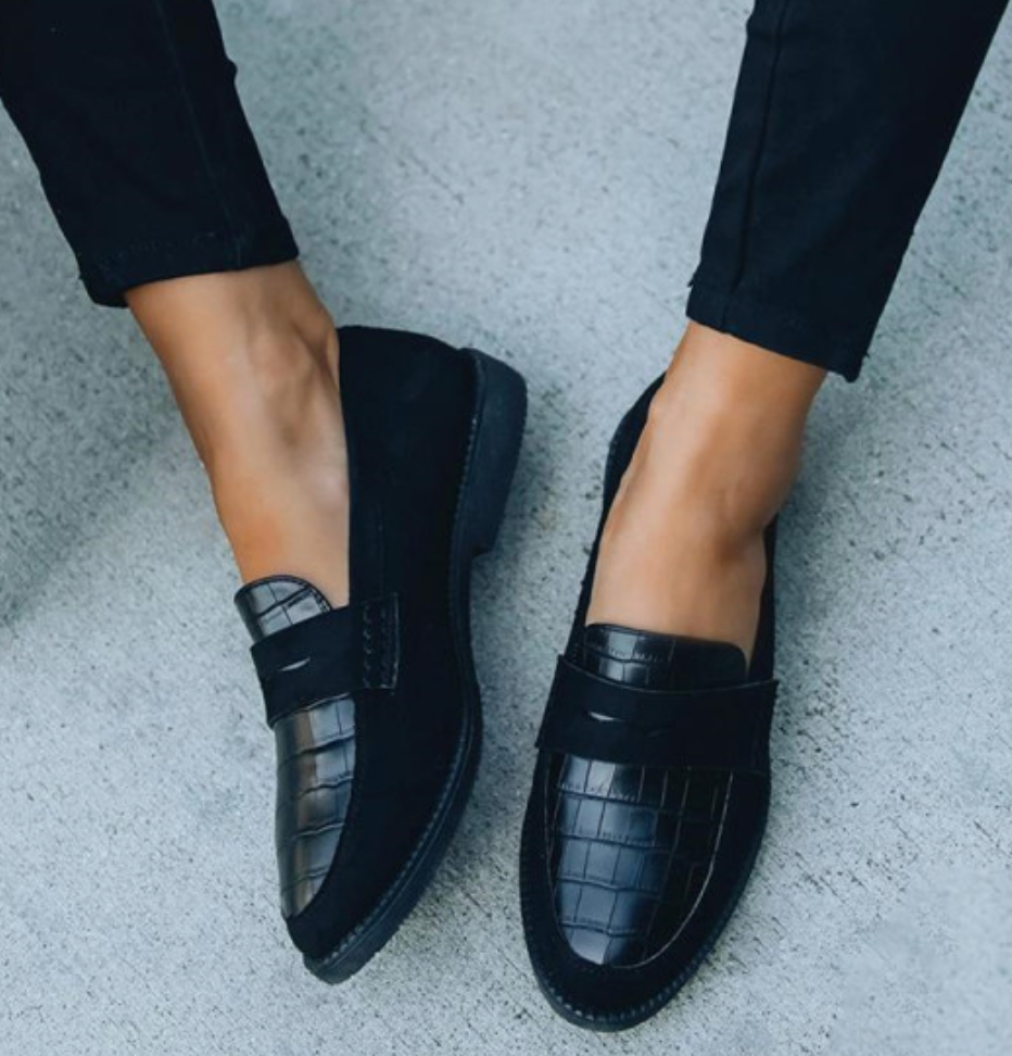 Cecilia - Comfortabele en Stijlvolle Zwarte Loafers voor Vrouwen