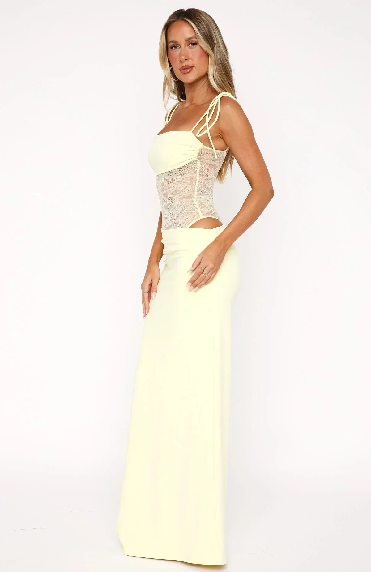 Sophia | Elegante Maxi Jurk met Kant