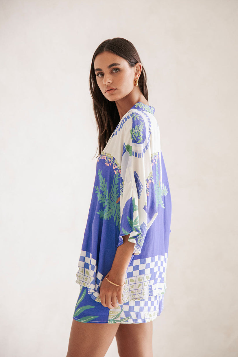 Daelia | Zomerse Two-Piece Set met Botanische Print