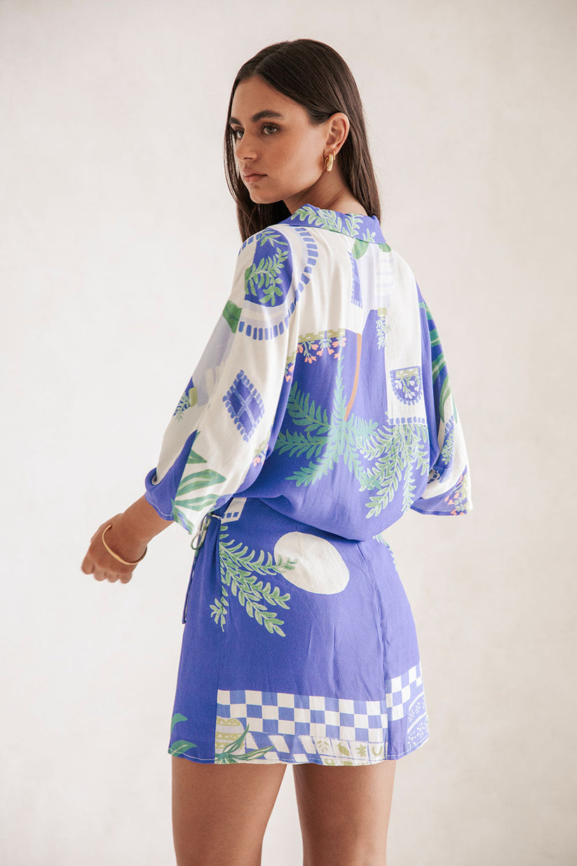 Daelia | Zomerse Two-Piece Set met Botanische Print