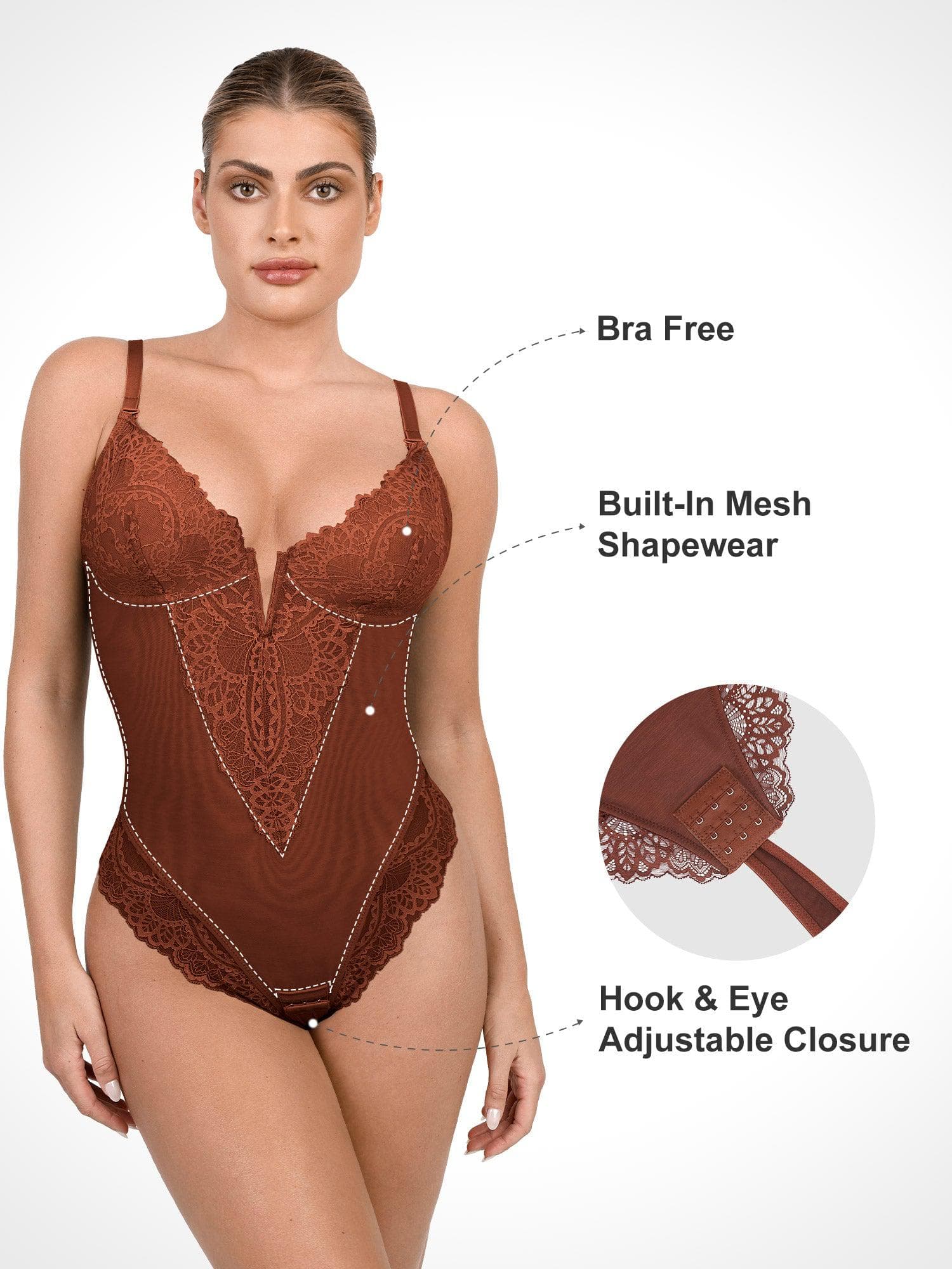 Shapewear™ Bodysuit V Neck