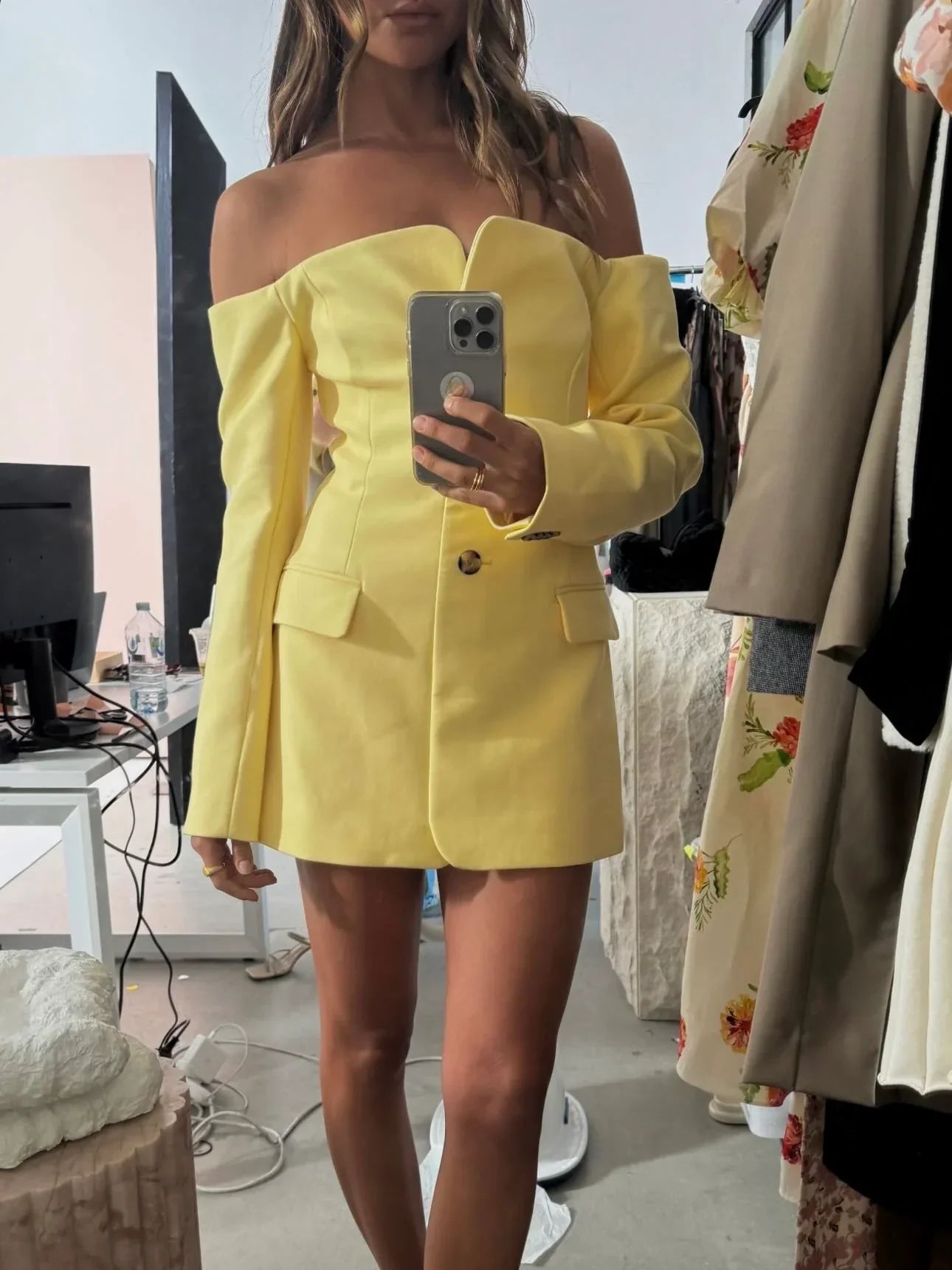 Ellianna | Off-Shoulder Blazer Jurk